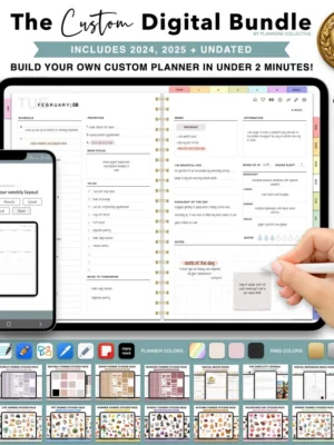 Digital Planner, Goodnotes Planner, iPad Planner, Notability Planner, Dated Digital Planner, 2024 2025 Undated Planner