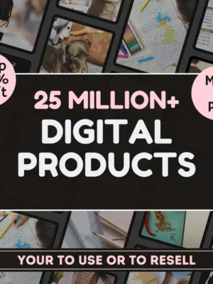 33A 25 Million+ Digital Products Bundle, Ideal for Passive Income, Millions of Content, Private Label Rights & Master Resell Rights (MRR) (PLR)