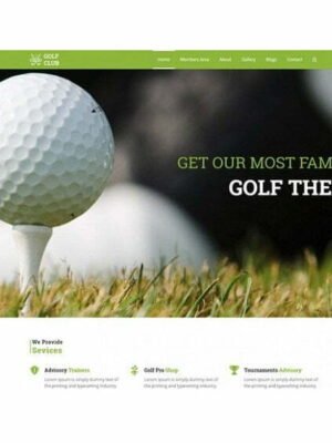 Golf Club - HTML Template