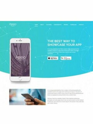App Landing Page - HTML Template