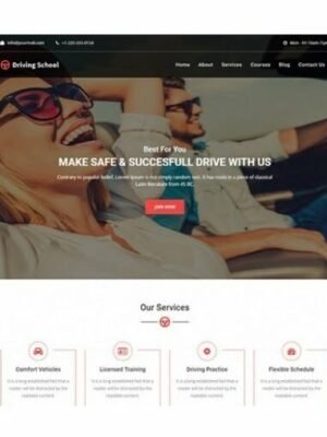 Driving School - HTML Template