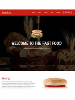 Fast Food - HTML Template