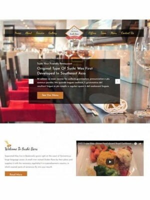 Sushi Bar - HTML Template