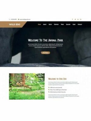 Wild Zoo One Page - HTML Template